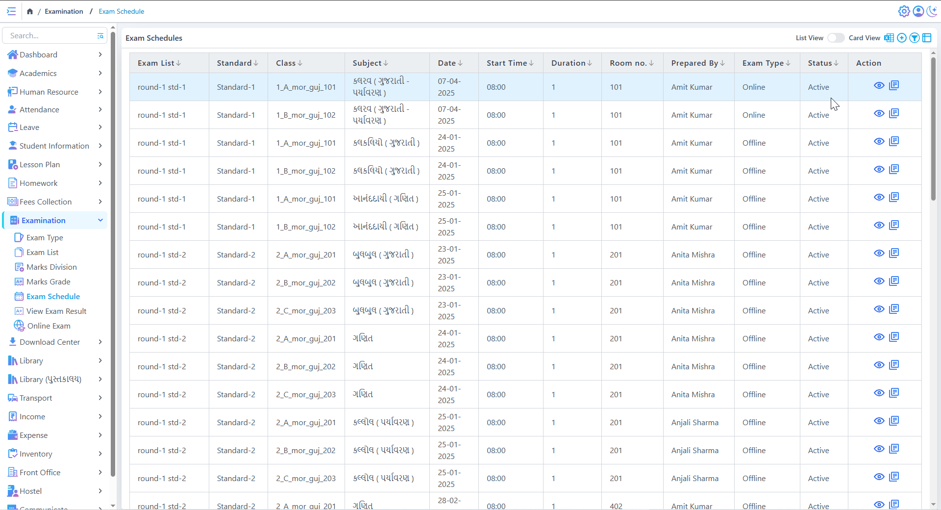 Geometric art installation